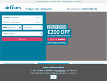 Tablet Screenshot of airtours.co.uk